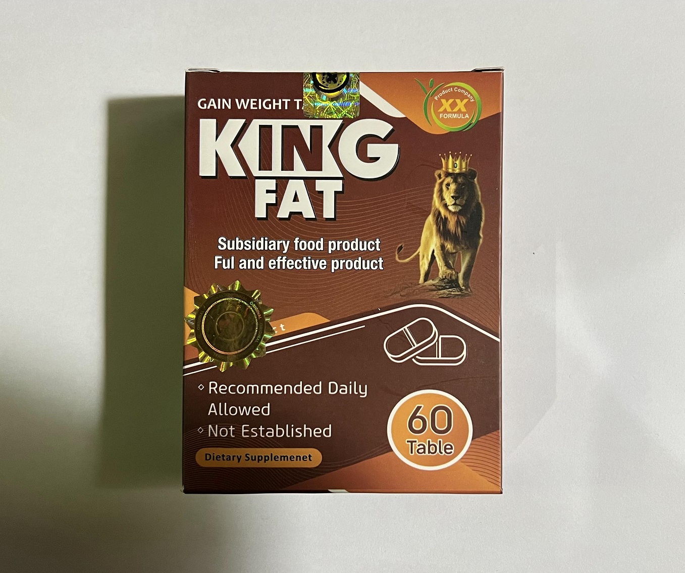  قرص کینگ فت 60 عددی King Fat با جایزه 200 تومانی